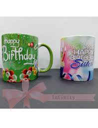 happy birthday photo printed mug send
