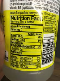 The Nutrition Facts On My Vitamin Water Shows A Lowercase T