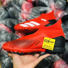 Adidas predator 20 3 tf. Giay Bong Ä'a Adidas Predator 20 3 Ll Ä'á» Got Ä'en Váº¡ch Tráº¯ng Khong Day Cao Cá»•