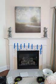 Tile Over A Marble Fireplace Surround