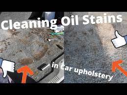 removing oil stains from auto carpet