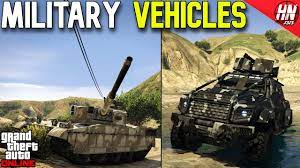 top 10 military vehicles in gta