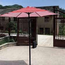 Red Stripes Freestanding Patio Umbrella