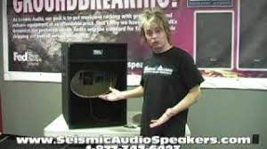 seismic audio speakers empty 18