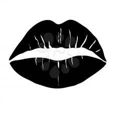 black lipstick kiss 2625220 clipart