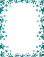 snowflake border pngs for free