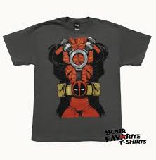Marvel Comics Deadpool Body Costume Suit Up Licensed Adult T Shirt Men Women Unisex Fashion Tshirt Black Humor Shirts Offensive T Shirt From
