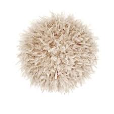 Beige Juju Hat Feather Wall Decor Wall