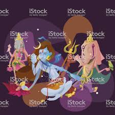 Yoga poses and the gods they worship. Set Of Isolated Hindu Gods Meditation In Yoga Poses Lotus And Goddess Hinduism Religion Traditional Asian Culture Spiritual Mythology Deity Worship Festival Vector Illustrations Tshirt Concepts Stock Illustration Download Image Now