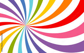 Colored Bright Rays Vector Carnival