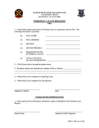 usmc leave request template fill and