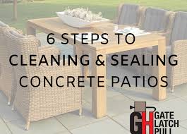 Cleaning And Sealing Concrete Patios