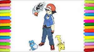 Coloring pages of ash ketchum and his pokemon pals. Pokemon Coloring Pages Ash Gen 6 Pokemon Youtube