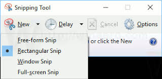 capture screenshot with snipping tool