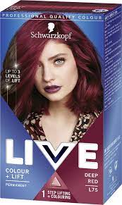 Deep plum hair dye is an appropriate shade for brunettes and those with dark features of medium to dark golden or neutral skin tones. L75 Deep Red