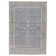 handmade blue wool rug