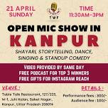 Open Mic in Kanpur ( 21st April Sunday )