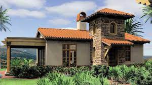 One Story Small Spanish House Plan With