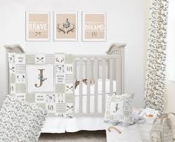 Woodland Crib Set With Arrows Antlers