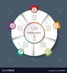 Infographic Pie Chart Circle With 5 Options