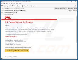 If your tracking number isn't 10 digits, please check the format and use the links below to track your shipment: How To Remove Dhl Package Tracking Confirmation Email Scam Virus Removal Guide