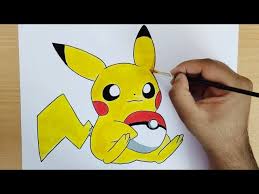 to draw baby pikachu painting hac