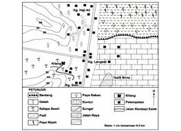 Bukit gading menghuraikan halangan untuk memajukan kawasan bukit gading Pt3 Geografi 2017 Peta Lakar Kawasan Kajian Fun Crayons Cute766