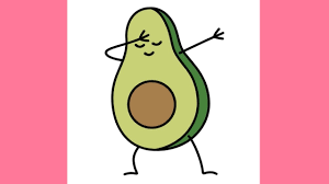 Avocado drawing design resources · high quality aesthetic backgrounds and wallpapers, vector illustrations, photos, pngs, mockups, templates and art. How To Draw Cute Fruits Dabbing Avocado Easy Drawing Youtube