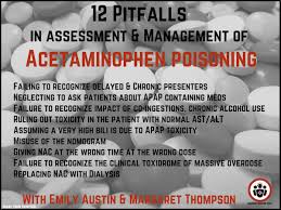 acetaminophen poisoning pitfalls in