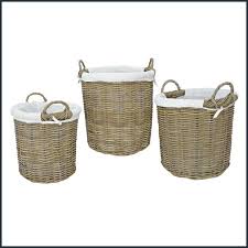 Langham Rattan Log Basket Set Of Three