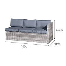 Garden Furniture Rattan Corner Sofa Set