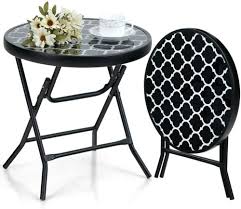 Foldable Patio Side Table Coffee Table