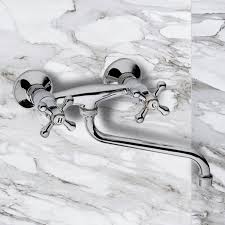 Chrome Wall Mount Tub Faucet With Long Swivel Spout Liberty Remer 41li By Nameeks