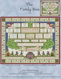 Family Tree Cross Stitch Chart