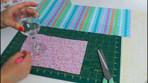 Diy Fabric Coasters For Wine Glasses