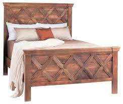 Reclaimed Rustic Wood King Panel Bed