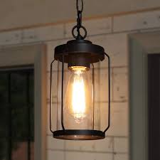 Black Outdoor Hanging Light