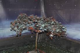 Copper Acer Tree Water Feature Garden