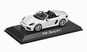 About 4.5 inches long if you're talking a passenger car. 1 43 Model Car 718 Spyder 982 In White 1 43 Scale Model Cars Porsche Driver S Selection