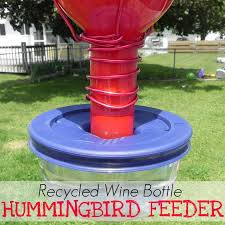 wine bottle hummingbird feeder mad in