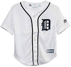 Majestic Athletic Detroit Tigers Home White Infant Toddler Preschool Cool Base Jerseys