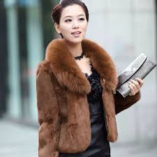 Women Faux Fur Fashion Jacket Collar