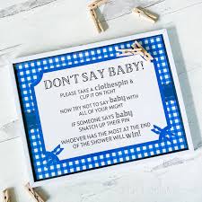 say baby clothespin baby shower game