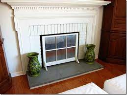 creative ways to diy fireplace screens