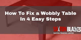 How To Fix A Wobbly Table In 4 Easy Steps