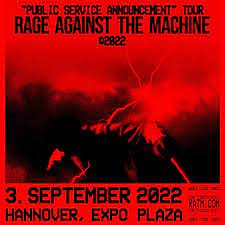 Rage Against The Machine - Tour 2022 ...