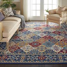 area rugs 8x10 multi color for living