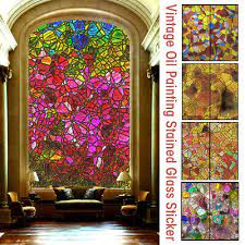 3d Rainbow Glass Privacy Stained