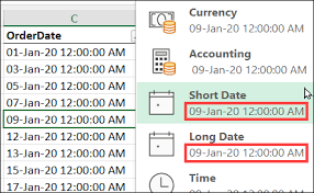 fix excel dates that won t change format