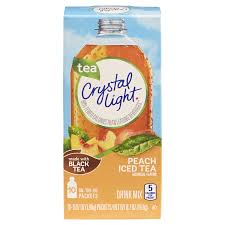 Crystal Light On The Go Peach Iced Tea Drink Mix 10 0 07 Oz Box Powdered Drink Mixes Meijer Grocery Pharmacy Home More